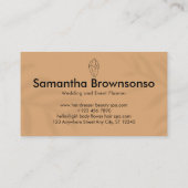 カラメルエレガントダイヤモンド結晶ジュエリー設計者 名刺 (裏面)