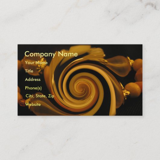 カラメルキャンデーの腕輪 名刺 (正面)