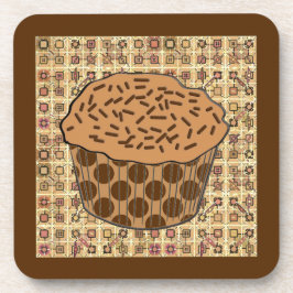 カラメルフロステッドカップケーキと散水器 コースター