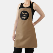 カラメルブラウンのパーソナライズ エプロン (インサイチュ)