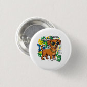 カラメロ犬 ブラジル 缶バッジ (正面&裏面)