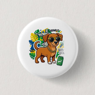 カラメロ犬 ブラジル 缶バッジ