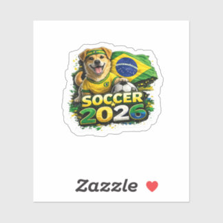 🇧🇷🐶 カラメロ・ヴィラ・ラタ サッカー ステッカー シール