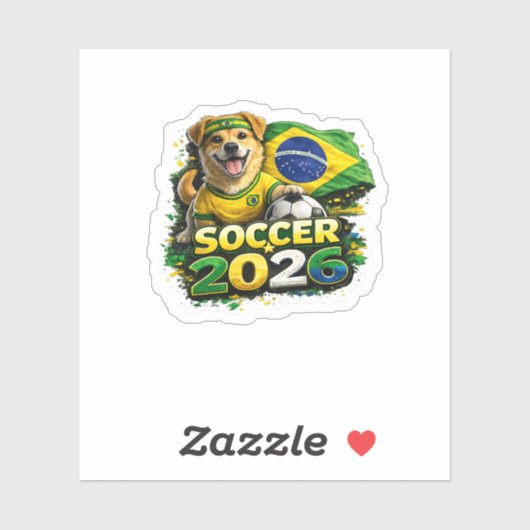 🇧🇷🐶 カラメロ・ヴィラ・ラタ サッカー ステッカー シール (シート)