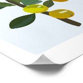 カラモンシゴールデンライムシトラスイラストレーション ポスター (角)