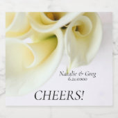 カラユリと文字宇宙 リキュールボトルラベル (シングルラベル)