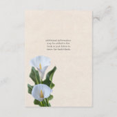 カラユリフラワーズフローラエレガント宿泊施設 エンクロージャーカード (裏面)