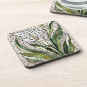 カラユリモザイクアート コースター (左側)