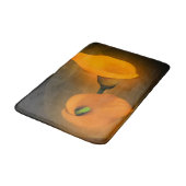 カラユリ温黄色の霧の背景 バスマット (アングル)