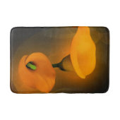 カラユリ温黄色の霧の背景 バスマット (正面)