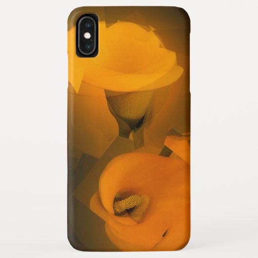 カラユリ温黄色キュービスト効果 Case-Mate iPhoneケース (裏面)