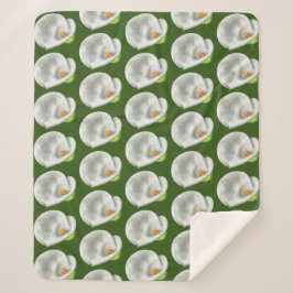 カラライリー模様 シェルパブランケット