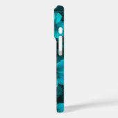 カララウタパトロピカルハワイアンティール(緑がかった色)ハイビスカス Case-Mate iPhoneケース (裏面 / 左)