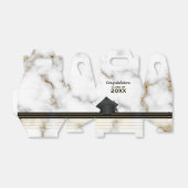 カララマーブルグレイ&金ゴールド卒業パーティー フェイバーボックス (折り畳みなし)