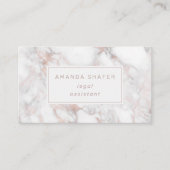 カララマーブルフェイクバラ金ゴールド 名刺 (正面)