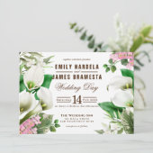 カラリリトロピカルウォーター色バジェット結婚ズ 招待状 (スタンド正面)