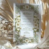 カラリリムスリム結婚ズアールヌーボーミュシャ 招待状