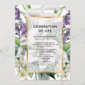 カラリリーお祝いオブ・ライフ 招待状 (正面/裏面)