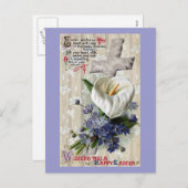 カラリリーとクロスヴィンテージイースター シーズンポストカード (正面/裏面)