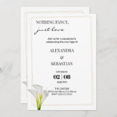 カラリリーウェディングレセプション招待状 招待状 (正面/裏面)