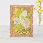 カラリリーグリーティングカード カード (黄色い花)