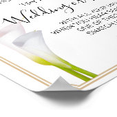 カラリリースクロテスピンブライダルシャワーゲームサイン ポスター (角)