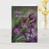カラリリーズハッピーバースデーカード カード (黄色い花)