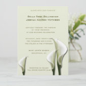 カラリリーズホワイト結婚式招待状 招待状 (スタンド正面)