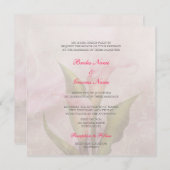 カラリリーピンク2結婚式招待状 招待状 (正面/裏面)