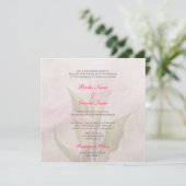 カラリリーピンク2結婚式招待状 招待状 (スタンド正面)