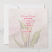 カラリリーピンク2結婚式招待状 招待状 (裏面)