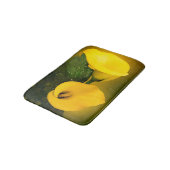 カラリリーブライトイエロー離れ《写真》ぼけ味 バスマット (アングル)