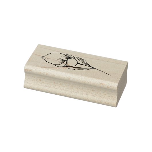 カラリリーラインアートイラストレーション ラバースタンプ (スタンプ)