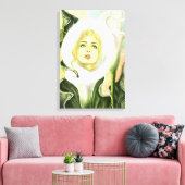 カラリリー女性キャンバス印刷 キャンバスプリント (インサイチュ (リビング))