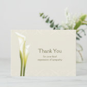 カラリリー悔やみや弔慰サンキューカード サンキューカード (スタンド正面)