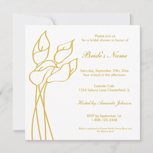 カラリリー招待状 招待状 (正面)