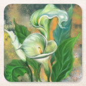 カラリリー紙コースター スクエアペーパーコースター (正面)