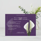 カラリリー結婚式招待状オンパープル 招待状 (スタンド正面)