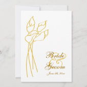 カラリリー結婚式招待状 招待状 (裏面)