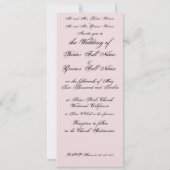 カラリリー結婚式招待状 招待状 (裏面)