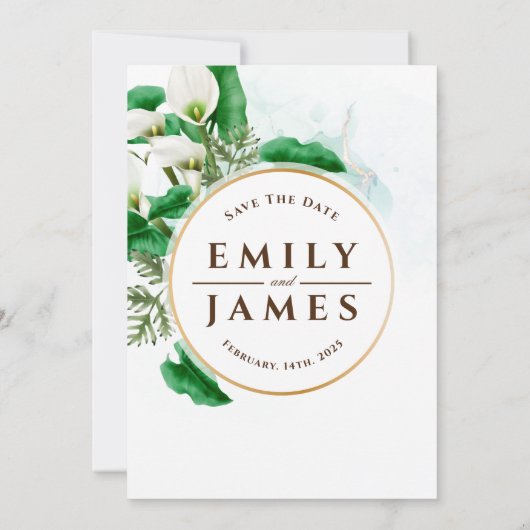 カラリリー結婚式招待状 招待状 (裏面)