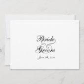 カラリリー結婚式招待状 招待状 (裏面)