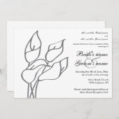 カラリリー結婚式招待状 招待状 (正面/裏面)