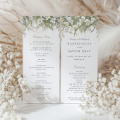 カラリリー結婚式 プログラムパステルカラー 招待状