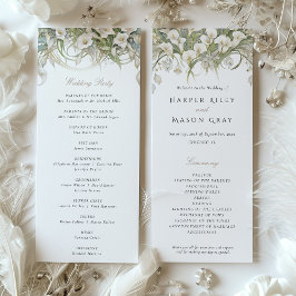 カラリリー結婚式 プログラムパステルカラー 招待状