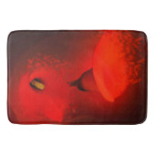 カラリリー鮮やかな赤いスキャッター効果 バスマット (正面)