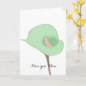 カラリリー カード (黄色い花)