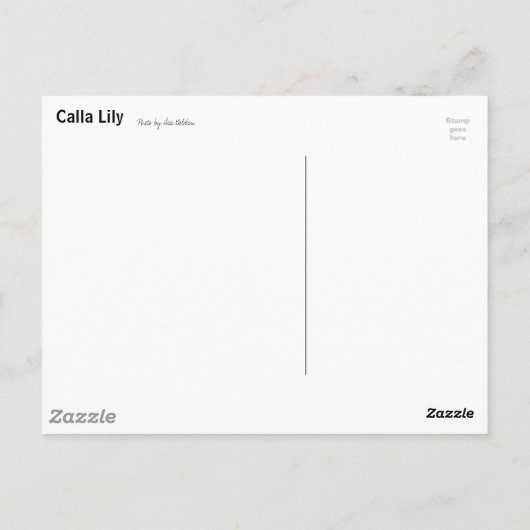 カラリリー ポストカード (裏面)