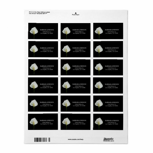 カラリリー ラベル (フルシート)