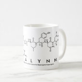 カラリンペプチド名mug コーヒーマグカップ (正面右)